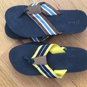 Two pair J CREW flip flops